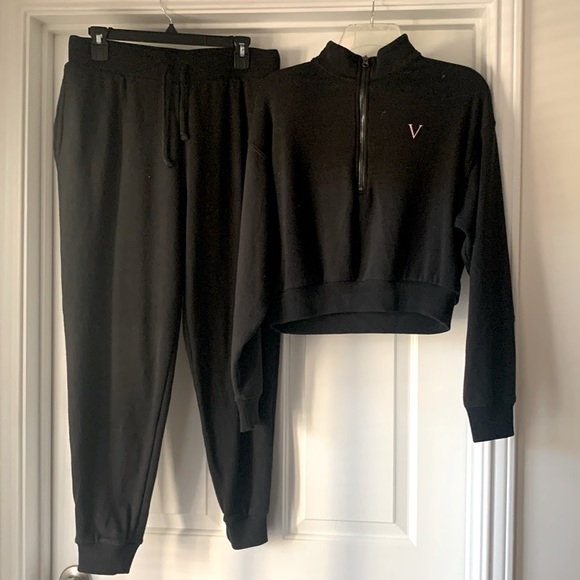 Jogger Cargo Brillant Victoria's Secret Sport - Bleu Métallique Taille M, Neuf Avec étiquettes